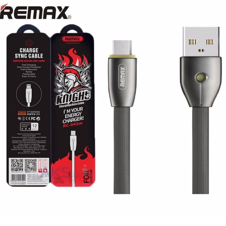Remax-Knight-Date-Cable-Original-RC-043M-Flat-Micro-USB-For-iPhone-1m-Charging-Sync-Data-Cable-With-LED-Light-534026834_MY-1059772877
