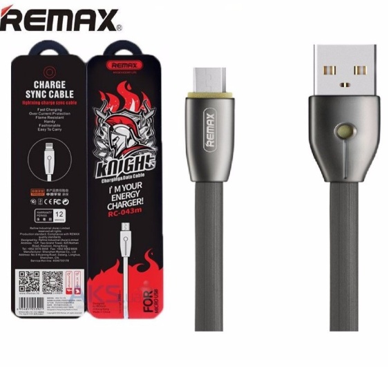 Remax-Knight-Date-Cable-Original-RC-043M-Flat-Micro-USB-For-iPhone-1m-Charging-Sync-Data-Cable-With-LED-Light-534026834_MY-1059772876